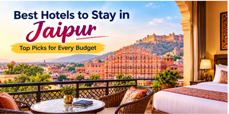 Hotels in Jaipur offering budget-friendly, mid-range, and luxury accommodation options.