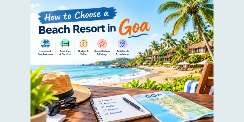 How to choose a beach resort in Goa based on location, budget, and amenities